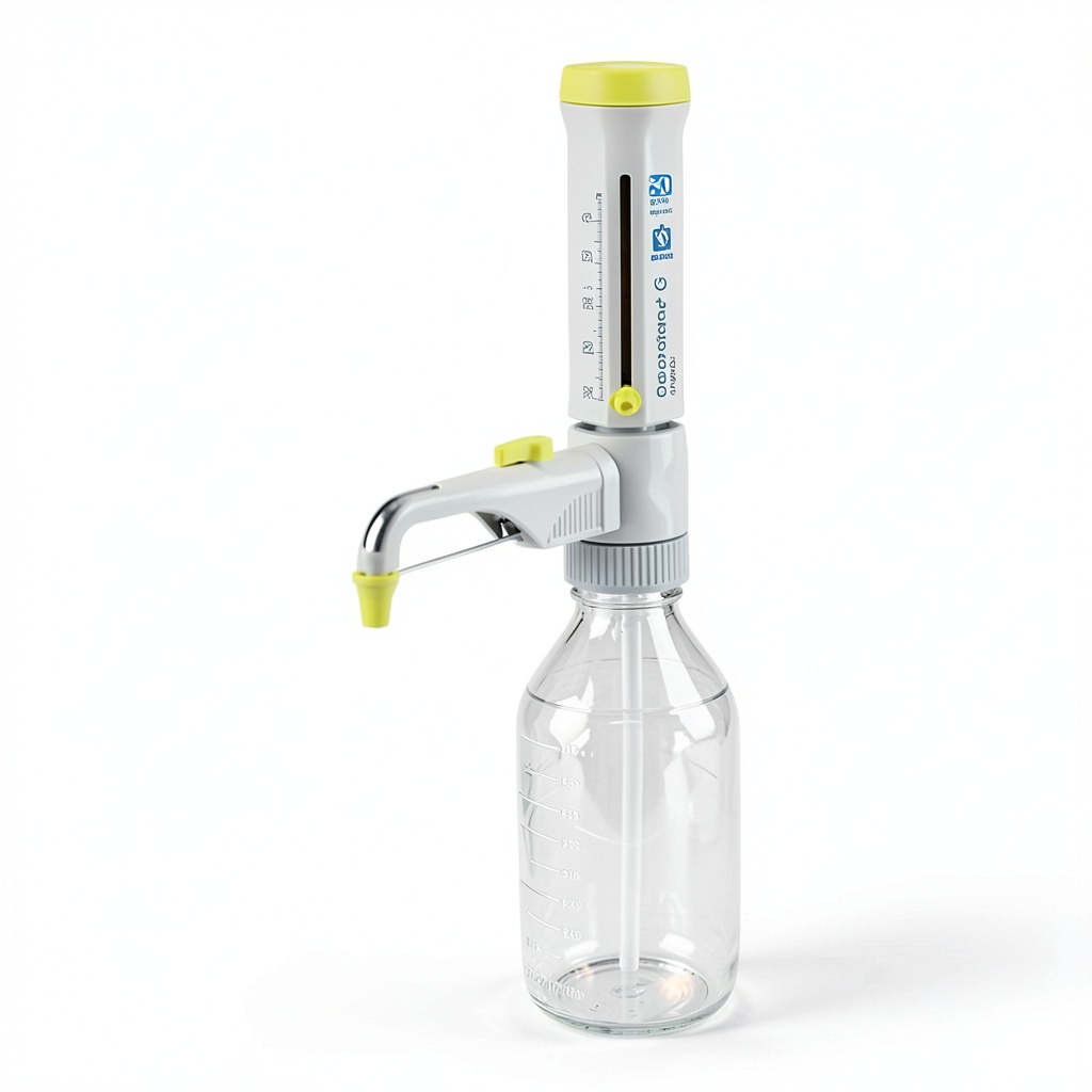 BrandTech bottletop dispenser in a laboratory setting