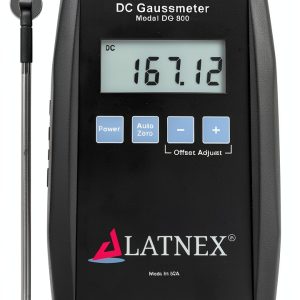LATNEX DC Gaussmeter DG-800 Magnetic Field Meter up to 800 Gauss-0