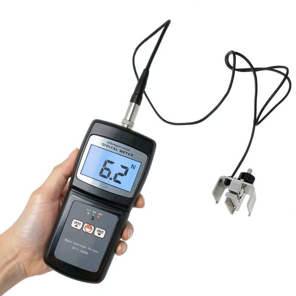 Belt Tension Meter 0~750N Belt Tension Tester Accuracy of ±5% LCD Display-2