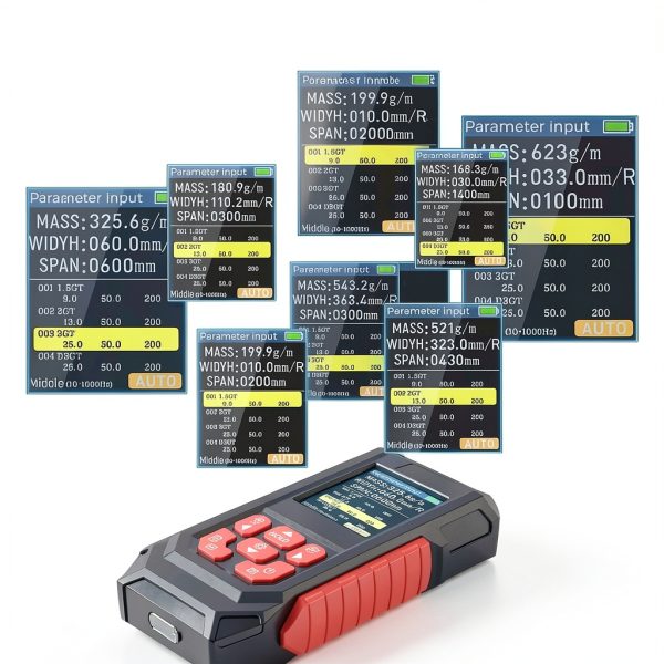 Sonic Belt Tension Meter YUANRI 10 to 5000Hz with TFT LCD 999 Records-4