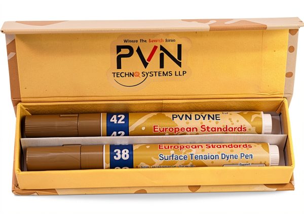 PVN DYNE Pen 38 & 42 Dynes/cm Tension Meter Pack of 2 Reddish Pink-6