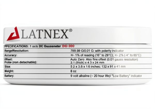 LATNEX DC Gaussmeter DG-800 Magnetic Field Meter up to 800 Gauss-2